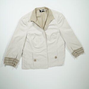 akris off-white cream blazer
